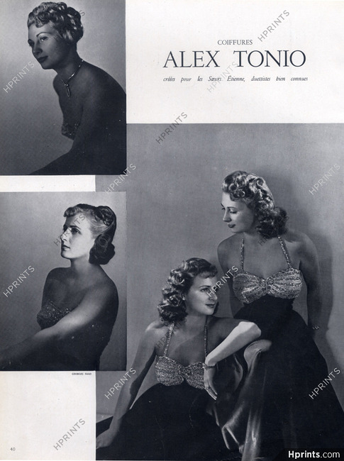 Alex Tonio (Hairstyle) 1945 Les Soeurs Etienne