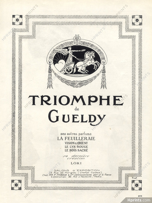Gueldy (Perfumes) 1920 Triomphe Classical Antiquity