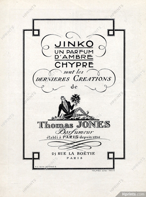 Thomas Jones (Perfumes) 1924