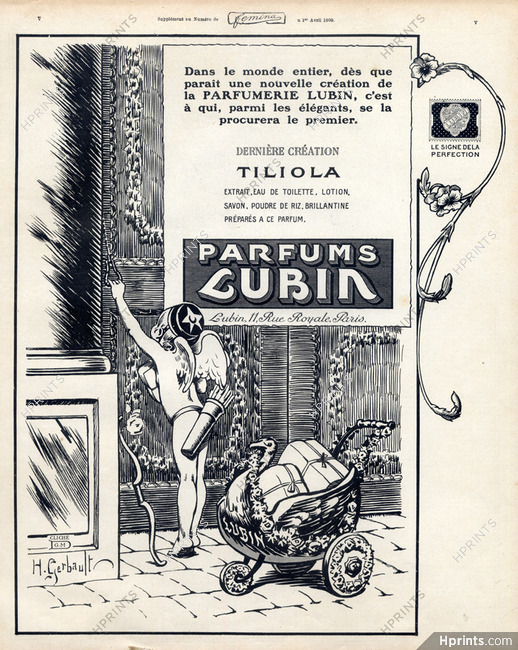 Lubin (Perfumes) 1909 Tiliola