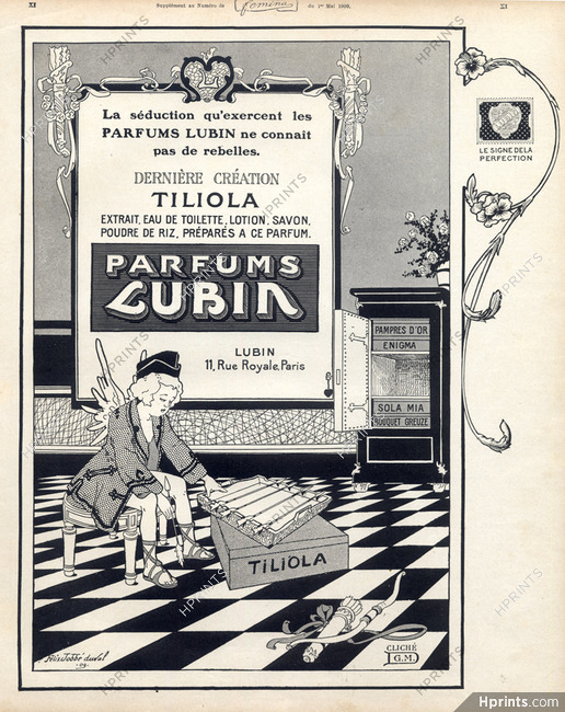 Lubin (Perfumes) 1909 Tiliola, Félix Jobbé-Duval