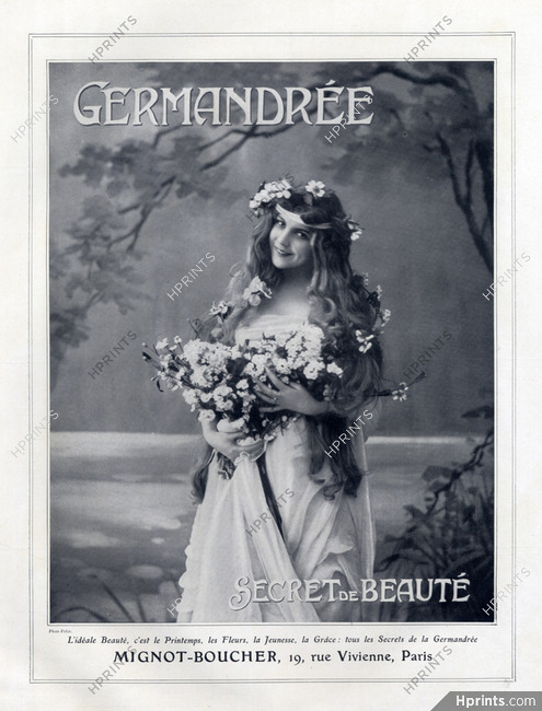 Germandrée (Cosmetics) 1907 Mignot-Boucher, Flower