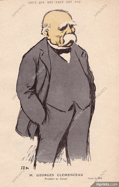 SEM (Georges Goursat) 1918 Georges Clémenceau