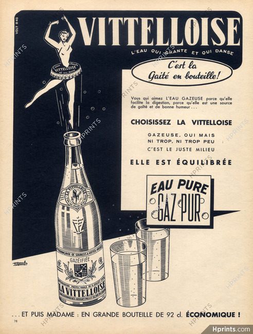 Vittelloise (Drinks) 1954 P.Raoul