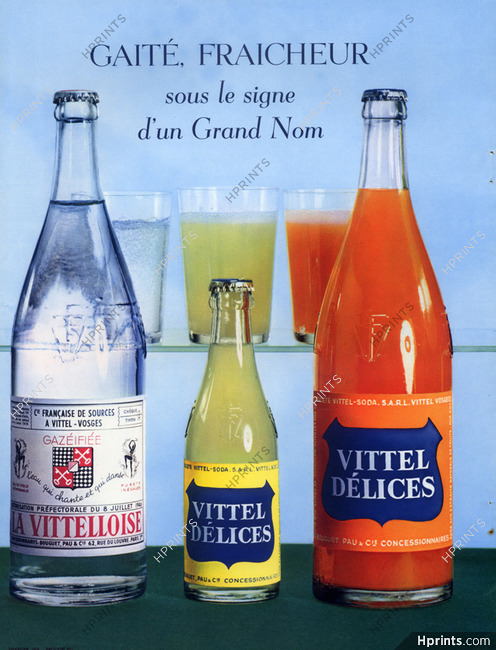 Vittelloise (Drinks) 1958 Vittel-Délices