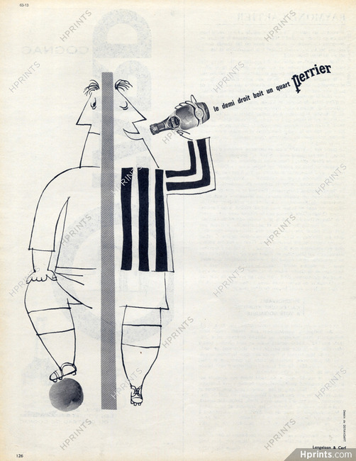 Perrier (Drinks) 1963 Deransart, Soccer
