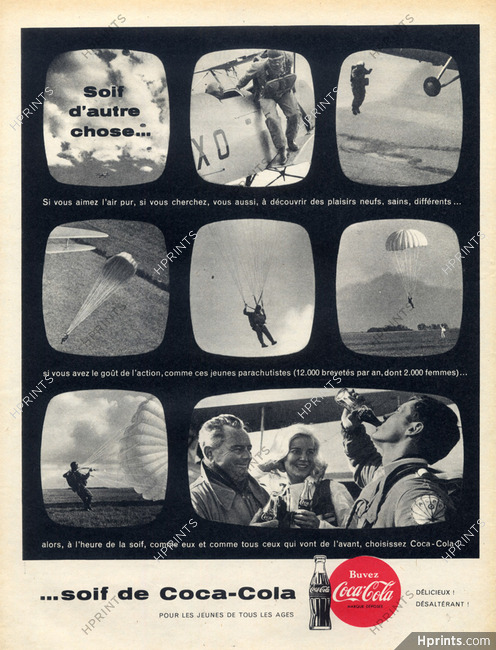 Coca-Cola (Drinks) 1959 Parachutists