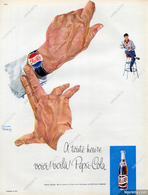 Pepsi-Cola (Drinks) 1963 Pierre Tabary