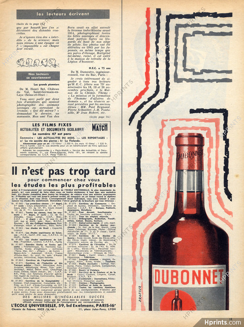 Dubonnet (Drinks) 1955