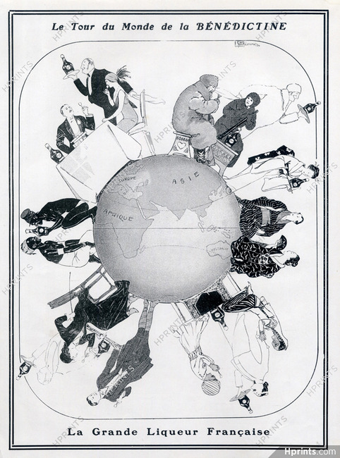 Bénédictine (Drinks) 1912 The world Tour, Georges Leonnec