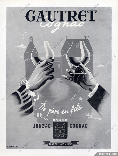 Gautret (Cognac) 1947 Jonzac, Thibault de Champrosay