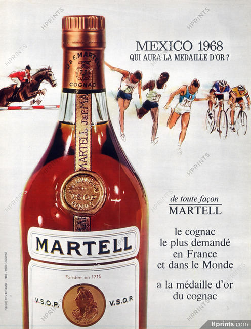 Martell (Cognac) 1967 Mexico Olympics