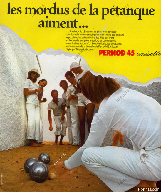 Pernod (Drinks) 1973 Pétanque