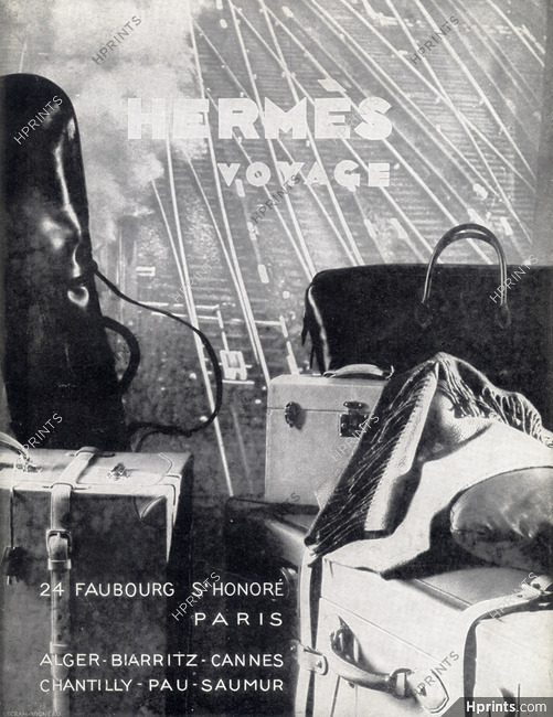 Hermès Voyage 1930 Suitcases, Photo Lecram-Vigneau