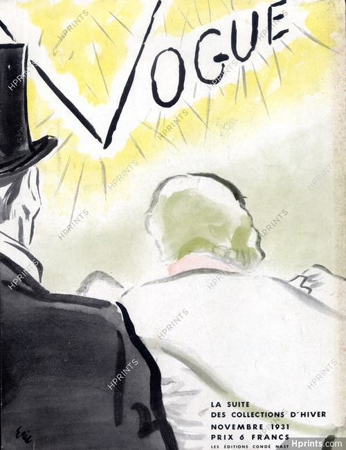 Eric (Carl Erickson) 1931 Vogue Cover