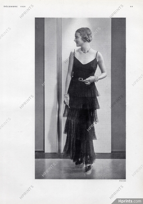 lace gown by Chanel 1927 1920s