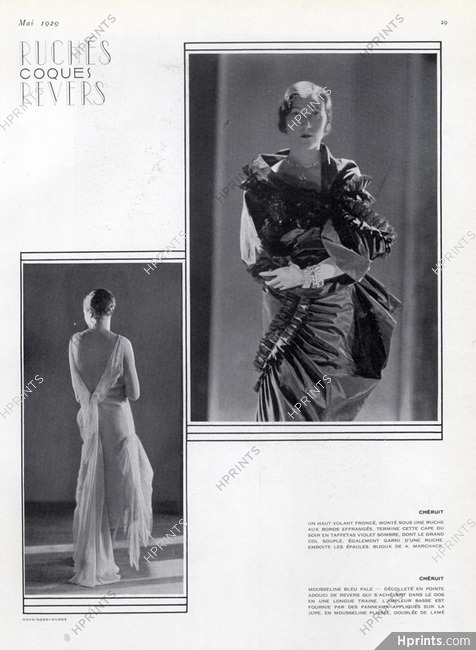 Chéruit 1929 Evening Gown, Marchak Bracelet