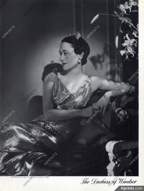 The Duchess of Windsor 1937 Lelong Dress, Photo Horst