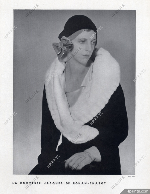 Man Ray 1930 Countess Jacques de Rohan-Chabot Portrait
