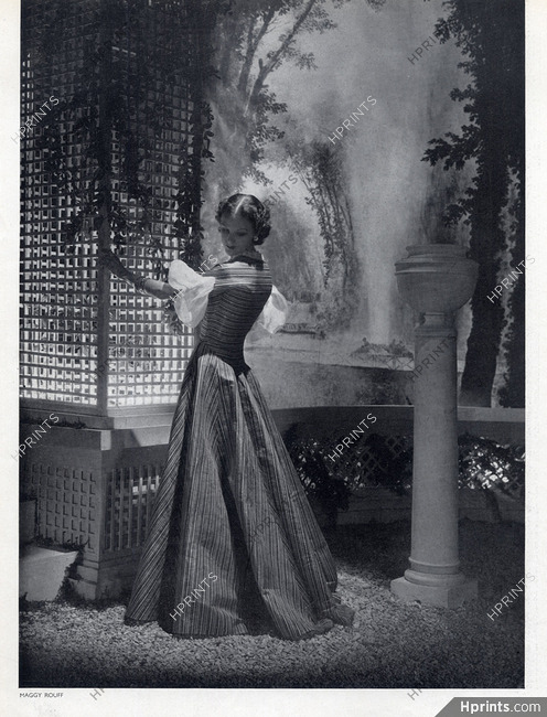 Maggy Rouff 1935 Evening Gown, Fashion Photography