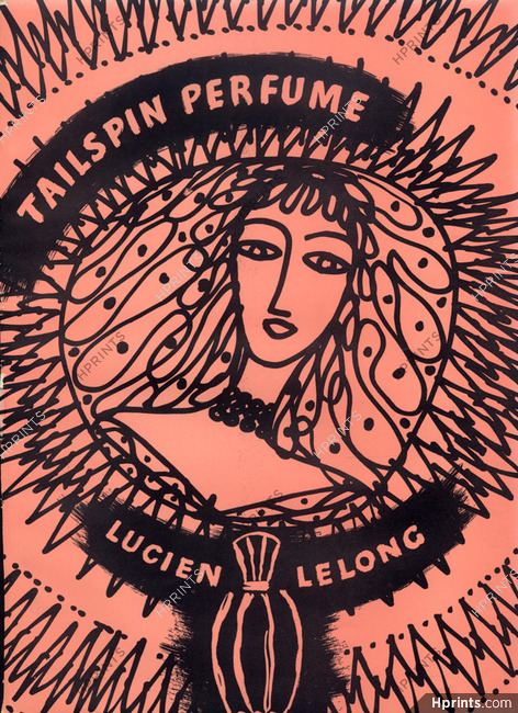 Lucien Lelong (Perfumes) 1945 Tailspin