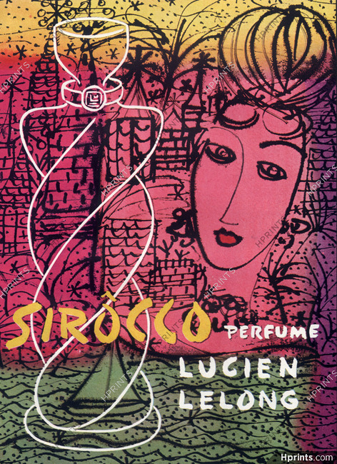 Lucien Lelong (Perfumes) 1945 Sirôcco