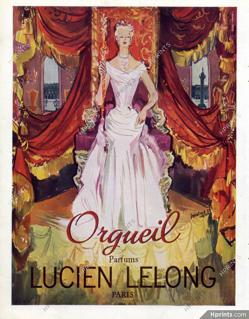 Lucien Lelong (Perfumes) 1952 Orgueil, Suzanne Runacher