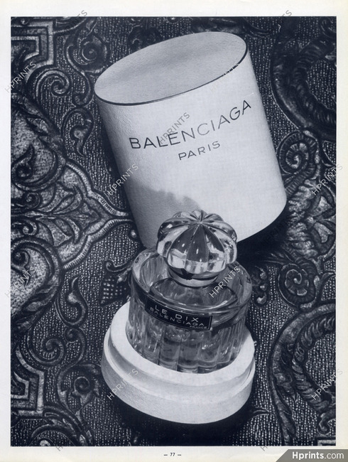 Balenciaga (Perfumes) 1956 Le Dix