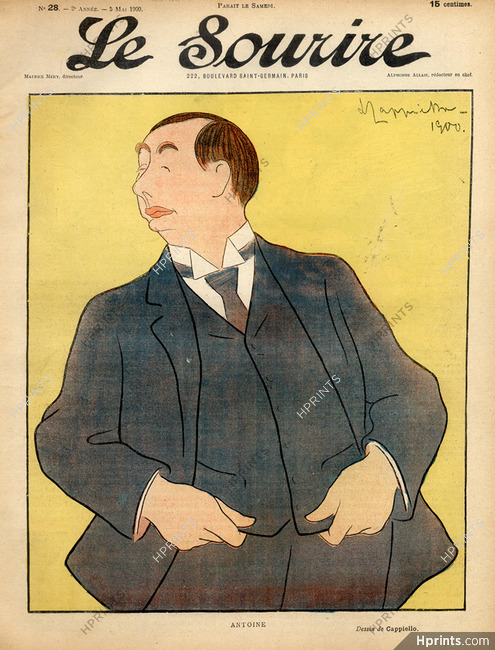 Leonetto Cappiello 1900 Antoine, Caricature