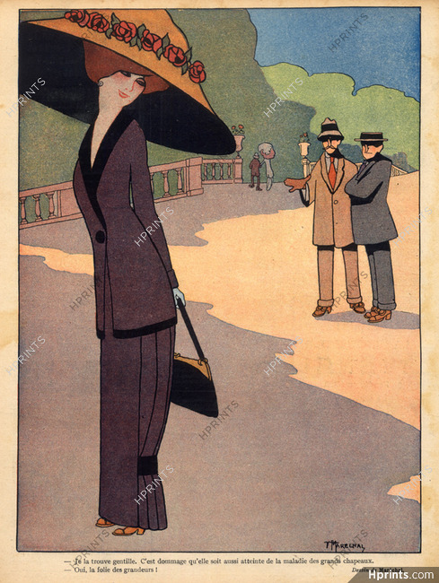 Maréchal 1910 The madness of the big Hats Elegant Parisienne