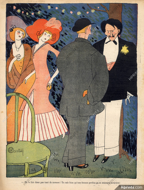 Charles Martin 1910 Art Nouveau, Elégante Parisienne