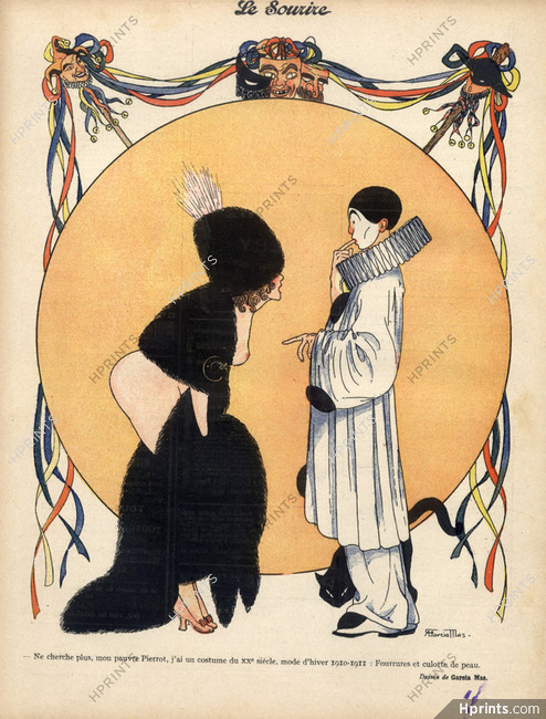 Garcia Mas 1911 New Fashion Winter... The Panties of Skin, Pierrot