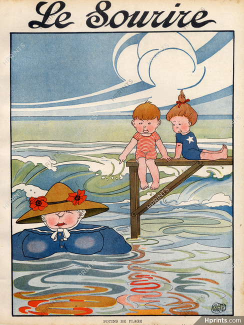 Jean Ray 1908 Gossips of Beach, Children