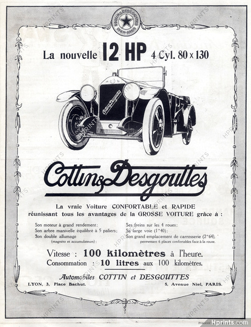 Cottin & Desgouttes (Cars) 1922