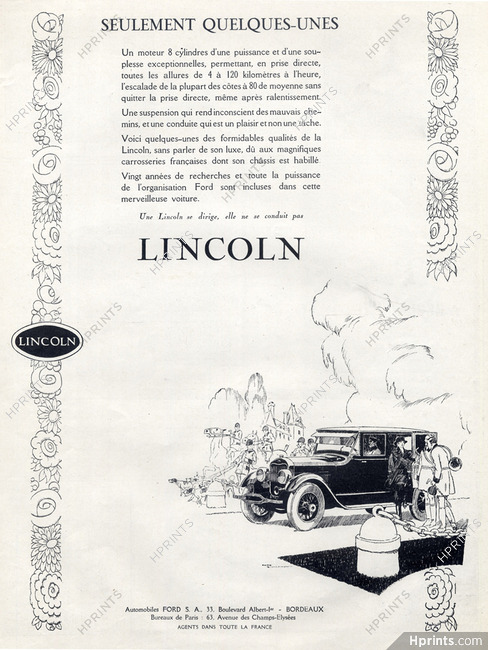 Lincoln (Cars) 1925 René Vincent