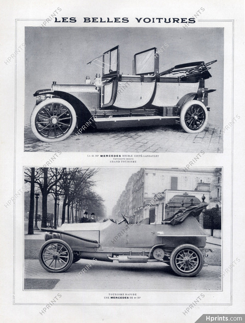 Mercedes-Benz (Cars) 1909 Double Coupé-Landaulet, Tourisme Rapide