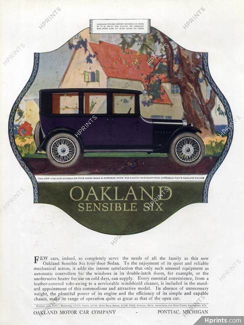 Oakland Motor Car Company 1919