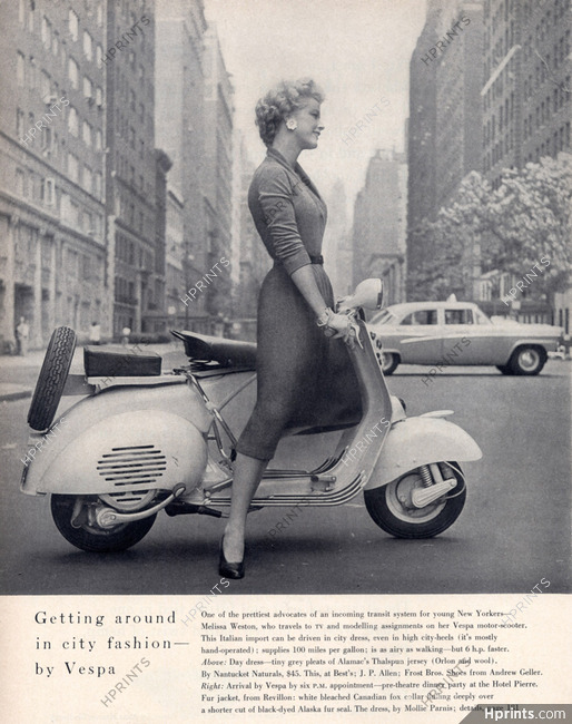 Vespa (Motor Scooter) 1956 New Yorkers