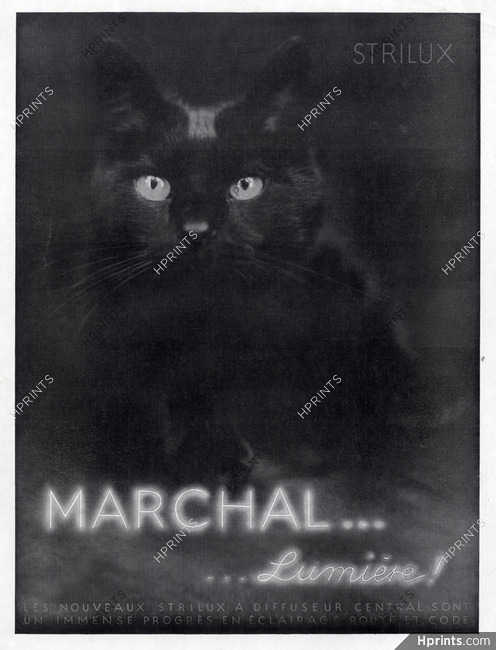 Marchal (Headlamps) 1931 Strilux, Cat