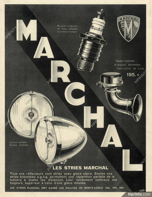 Marchal (Headlamps) 1934