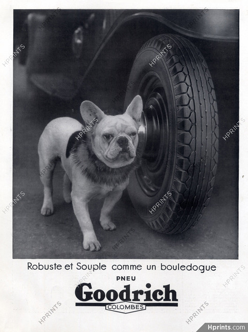 Goodrich (Tyres) 1934 French Bulldog, Bouledogue