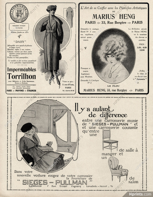 Marius Heng (Hairstyle) 1919 Maurice Milliere — Advertisement