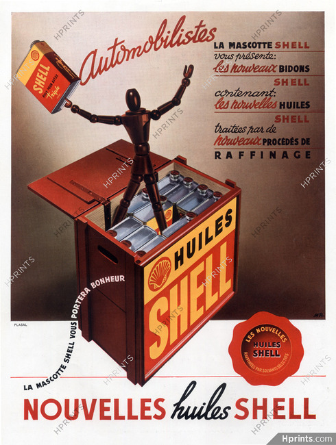 Shell (Motor Oil) 1938 Mascotte
