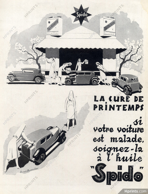 Spidoléine (Motor Oil) 1928 Nurse, Delarue-Nouvellière