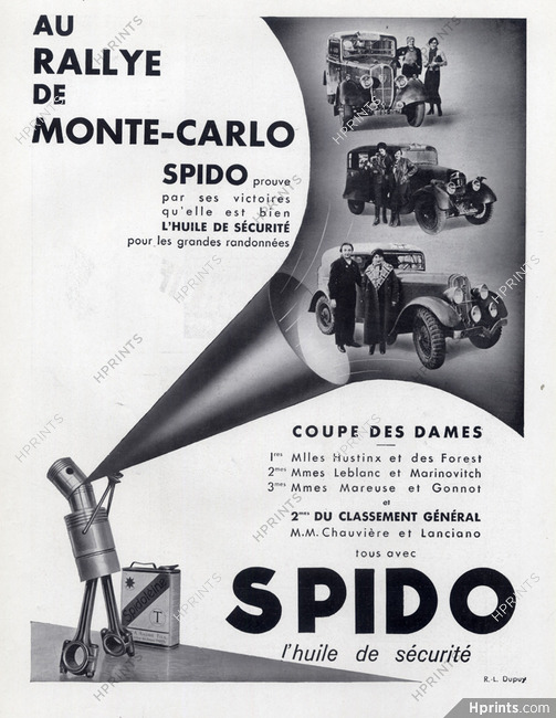 Spidoléine (Motor Oil) 1934