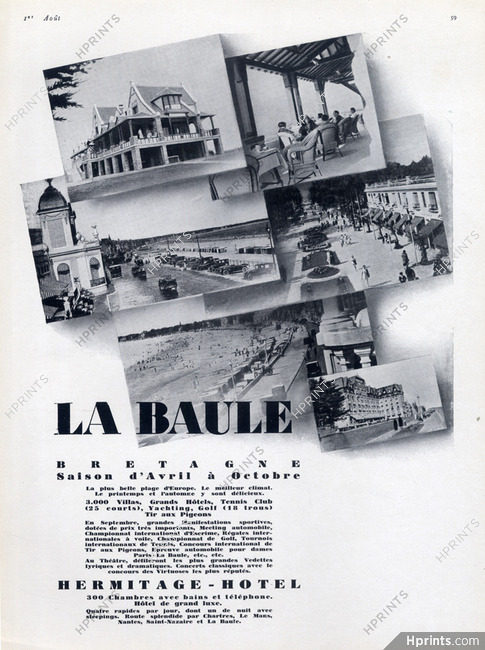La Baule (City) 1927 Hermitage Hotel