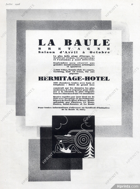 La Baule (City) 1928 Hermitage Hotel