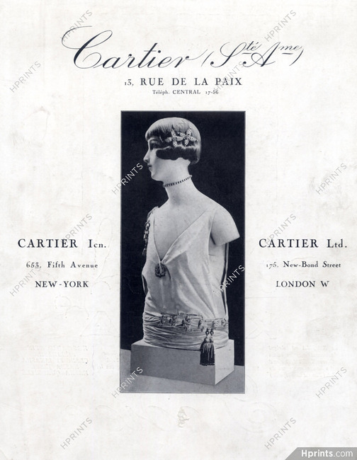 Cartier 1925 Hair Clip, Brooch, Belt, Art Deco