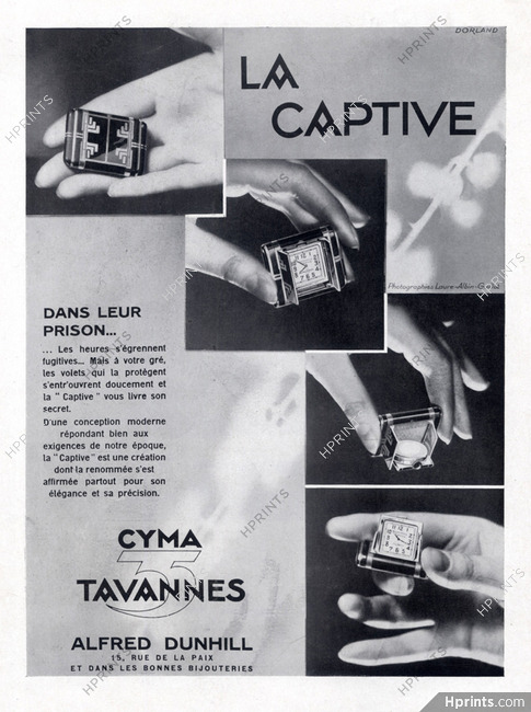 Alfred Dunhill (Watches) 1930 Captive, Tavannes Cyma