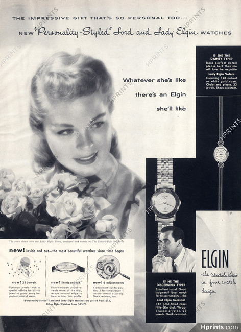 Elgin (Watches) 1957 Lord Elgin Celestial, Lady Elgin Valera